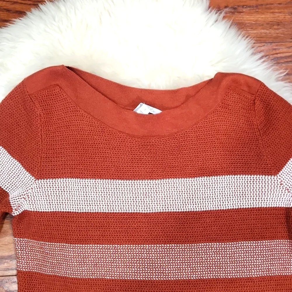 Market & Spruce Tawnee Cotton Blend Crewneck Knit Sweater - Picture 4 of 6